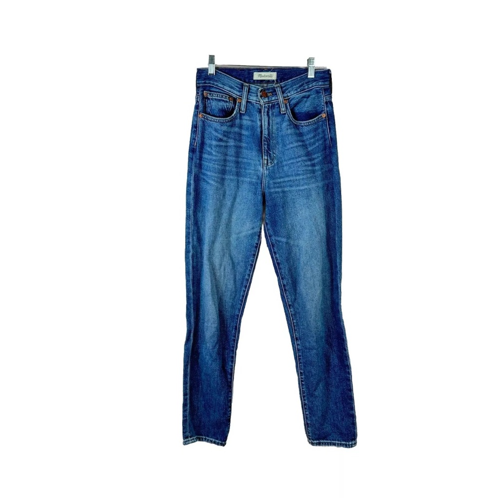MADEWELL womens size 25 T The Mom Jean high rise stretch denim jeans